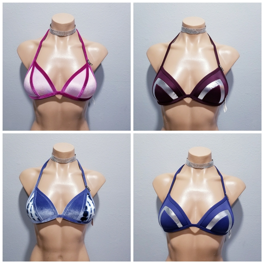 New 4 PINK Victoria's Secret push up bikini tops